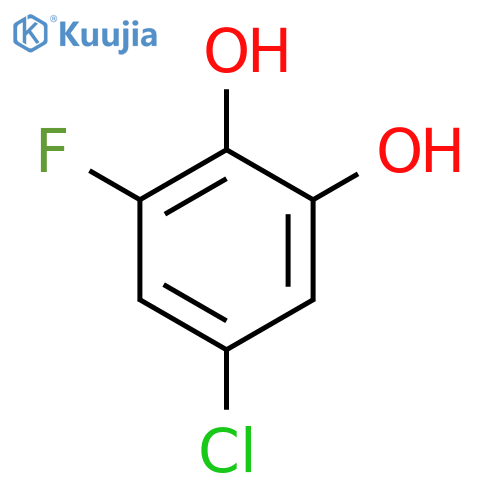5-chloro-3-fluorobenzene-1,2-diol structure