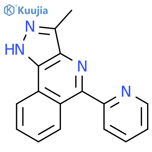 1H-Pyrazolo[4,3-c]isoquinoline, 3-methyl-5-(2-pyridinyl)- structure