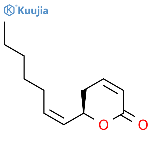 (R,Z)-6-(1-Heptenyl)-5,6-dihydro-2H-pyran-2-one structure