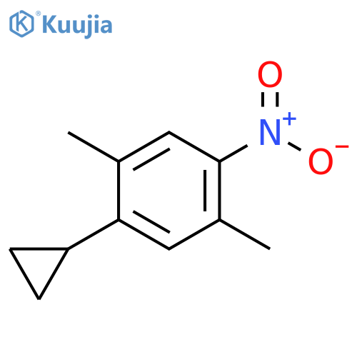 1-Cyclopropyl-2,5-dimethyl-4-nitrobenzene structure