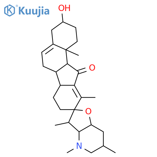 Veratraman-11-one,17,23-epoxy-3-hydroxy-28-methyl-, (3b,23b)- (9CI) structure