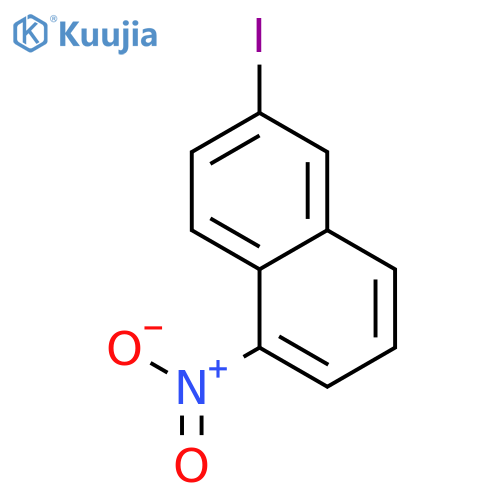 Naphthalene, 6-iodo-1-nitro- structure