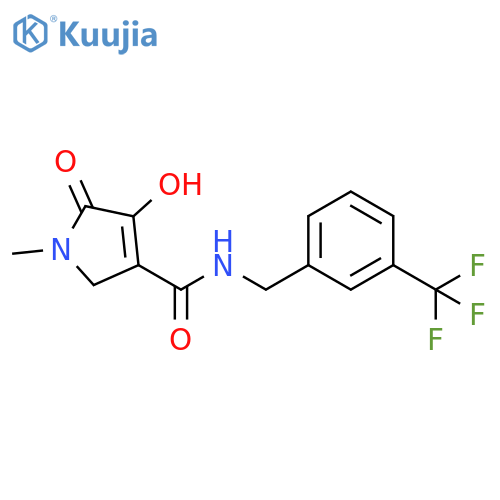 1H-Pyrrole-3-carboxamide,2,5-dihydro-4-hydroxy-1-methyl-5-oxo-N-[[3-(trifluoromethyl)phenyl]methyl]- structure