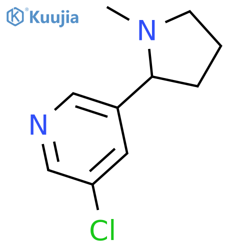 Pyridine, 3-chloro-5-(1-methyl-2-pyrrolidinyl)- structure