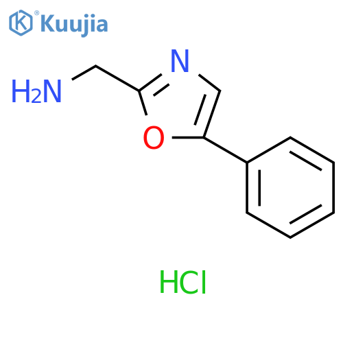 (5-phenyl-1,3-oxazol-2-yl)methanamine hydrochloride structure