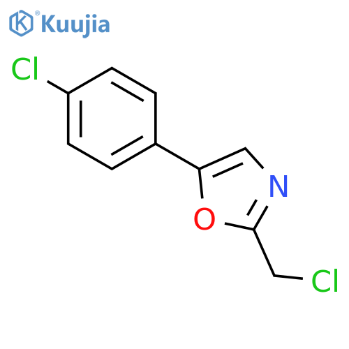2-(chloromethyl)-5-(4-chlorophenyl)-1,3-oxazole structure
