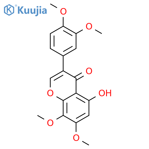 3-(3,4-dimethoxy-phenyl)-5-hydroxy-7,8-dimethoxy-chromen-4-one structure