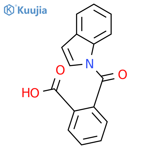 Benzoic acid, 2-(1H-indol-1-ylcarbonyl)- structure