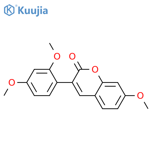 3-(2,4-dimethoxyphenyl)-7-methoxy-2H-chromen-2-one structure