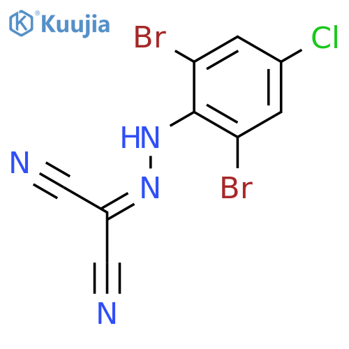 Propanedinitrile,2-[2-(2,6-dibromo-4-chlorophenyl)hydrazinylidene]- structure