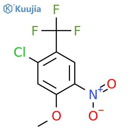 1-chloro-5-methoxy-4-nitro-2-(trifluoromethyl)benzene structure