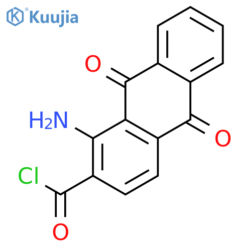 2-Anthracenecarbonylchloride, 1-amino-9,10-dihydro-9,10-dioxo- structure
