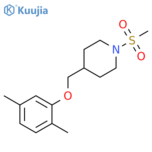 Piperidine, 4-[(2,5-dimethylphenoxy)methyl]-1-(methylsulfonyl)- structure