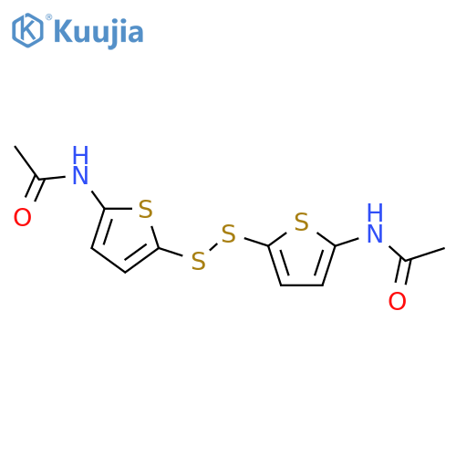 Acetamide,N,N'-(dithiodi-5,2-thiophenediyl)bis- (9CI) structure