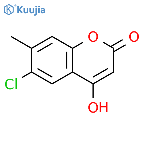 2H-1-Benzopyran-2-one,6-chloro-4-hydroxy-7-methyl- structure