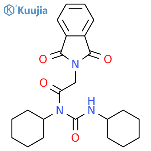 2H-Isoindole-2-acetamide,N-cyclohexyl-N-[(cyclohexylamino)carbonyl]-1,3-dihydro-1,3-dioxo- structure
