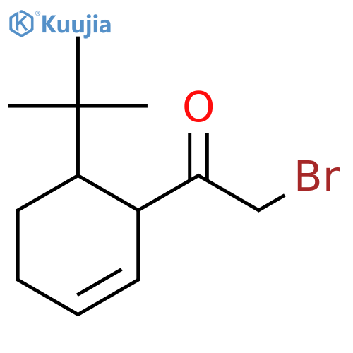 Ethanone, 2-bromo-1-[6-(1,1-dimethylethyl)-2-cyclohexen-1-yl]- structure