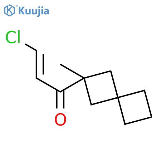 2-Propen-1-one, 3-chloro-1-(2-methylspiro[3.3]hept-2-yl)-, (E)- structure