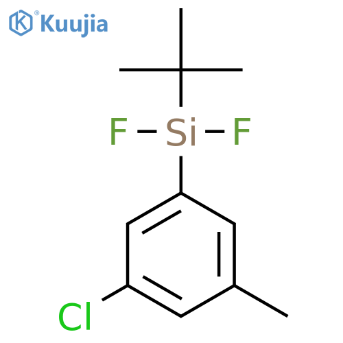 Silane, (3-chloro-5-methylphenyl)(1,1-dimethylethyl)difluoro- structure