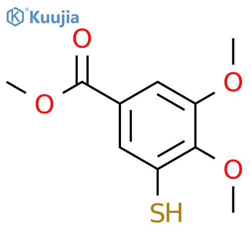 Benzoic acid, 3-mercapto-4,5-dimethoxy-, methyl ester structure