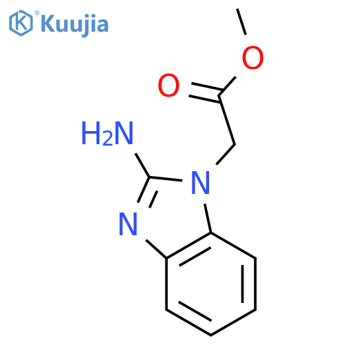 methyl 2-(2-amino-1H-1,3-benzodiazol-1-yl)acetate structure