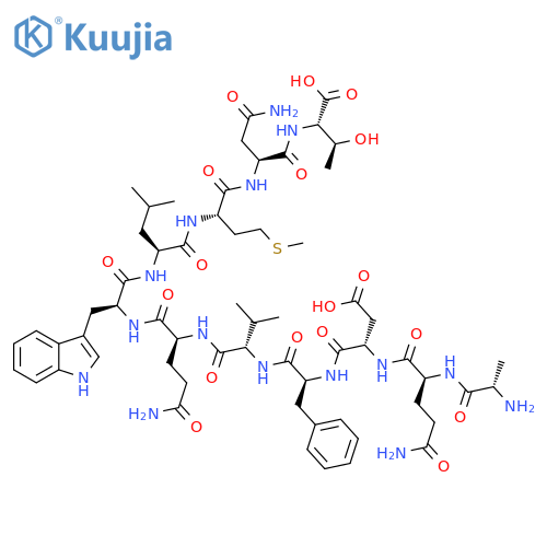 Glucagon (19-29), human structure