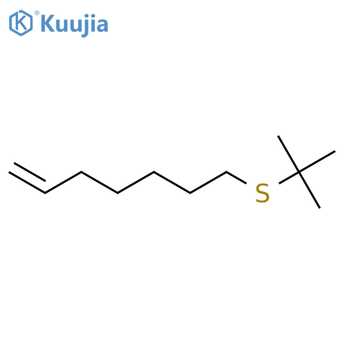 1-Heptene, 7-[(1,1-dimethylethyl)thio]- structure