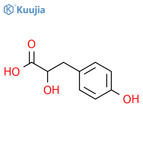 DL-p-Hydroxyphenyllactic acid structure