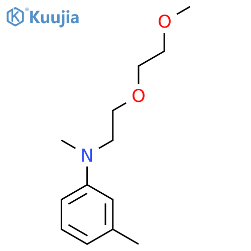 BENZENAMINE, N-[2-(2-METHOXYETHOXY)ETHYL]-N,3-DIMETHYL- structure