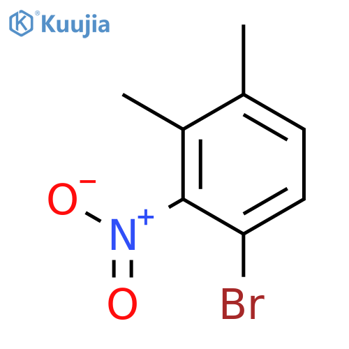 BENZENE, 1-BROMO-3,4-DIMETHYL-2-NITRO- structure