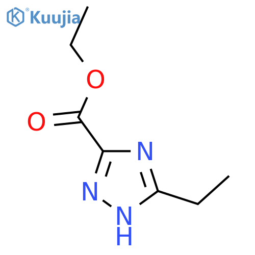 Ethyl 3-ethyl-1H-1,2,4-triazole-5-carboxylate structure