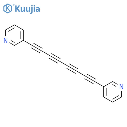 Pyridine, 3,3'-(1,3,5,7-octatetrayne-1,8-diyl)bis- structure