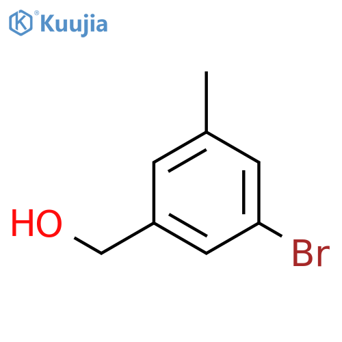 (3-Bromo-5-methylphenyl)methanol structure