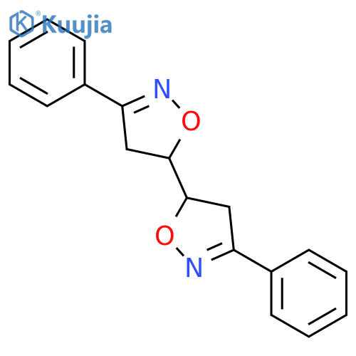 5,5'-BIISOXAZOLE, 4,4',5,5'-TETRAHYDRO-3,3'-DIPHENYL- structure