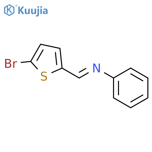 Benzenamine, N-[(5-bromo-2-thienyl)methylene]- structure