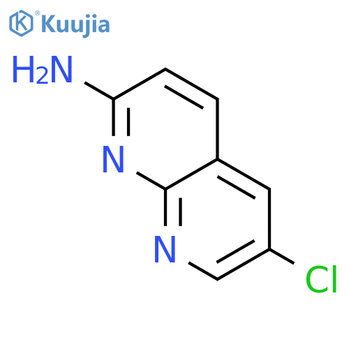 6-chloro-1,8-Naphthyridin-2-amine structure