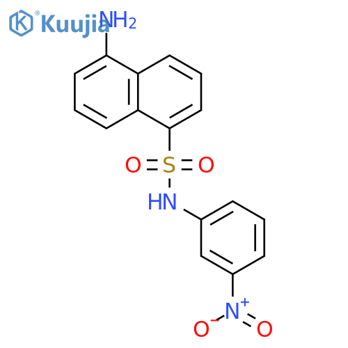 1-Naphthalenesulfonamide, 5-amino-N-(3-nitrophenyl)- structure