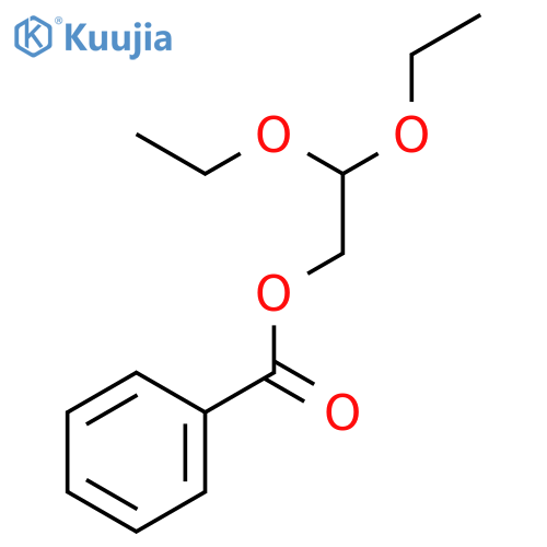 Benzoyloxy acetaldehyde diethylacetal structure