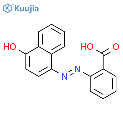 Benzoic acid, 2-[(4-hydroxy-1-naphthalenyl)azo]- structure