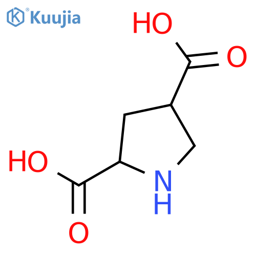 (2S,4S)-Pyrrolidine-2,4-dicarboxylic acid structure