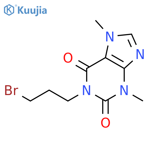 1-(3-Bromopropyl)theobromine structure