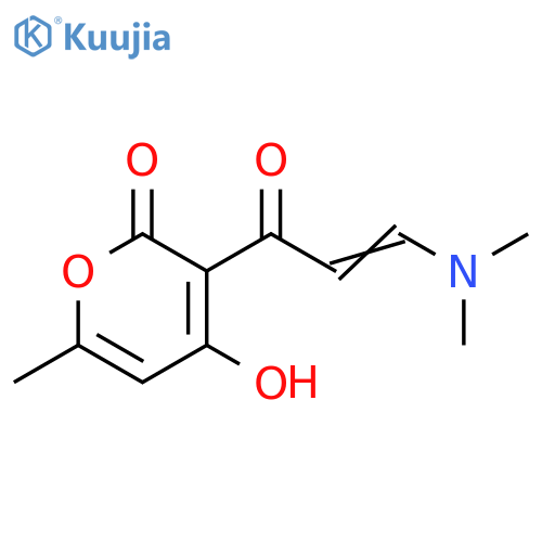 3-(2Z)-3-(dimethylamino)prop-2-enoyl-4-hydroxy-6-methyl-2H-pyran-2-one structure