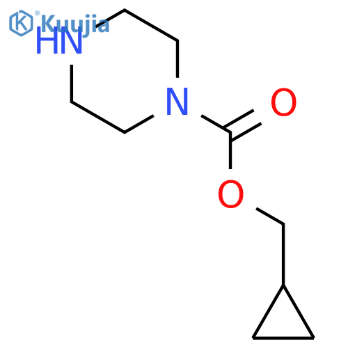 cyclopropylmethyl piperazine-1-carboxylate structure