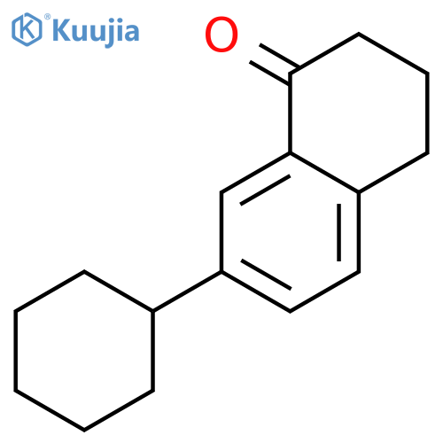 1(2H)-Naphthalenone, 7-cyclohexyl-3,4-dihydro- structure