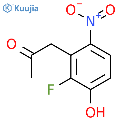 1-(2-Fluoro-3-hydroxy-6-nitrophenyl)propan-2-one structure