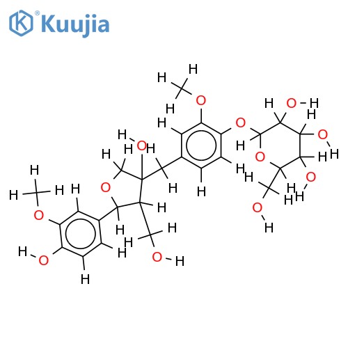olivil 4"-O-beta-D-glucopyranoside structure