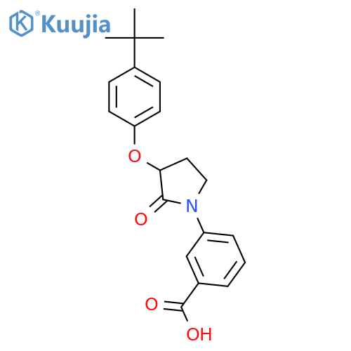 3-3-4-(1,1-Dimethylethyl)phenoxy-2-oxo-1-pyrrolidinyl-benzoic Acid structure
