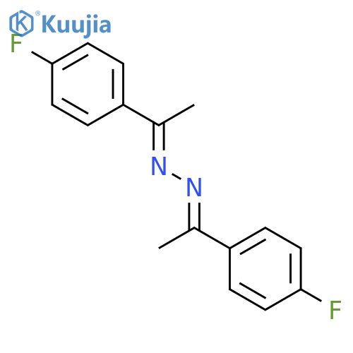 Ethanone,1-(4-fluorophenyl)-, 2-[1-(4-fluorophenyl)ethylidene]hydrazone structure