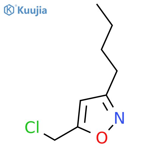 3-Butyl-5-(chloromethyl)-1,2-oxazole structure