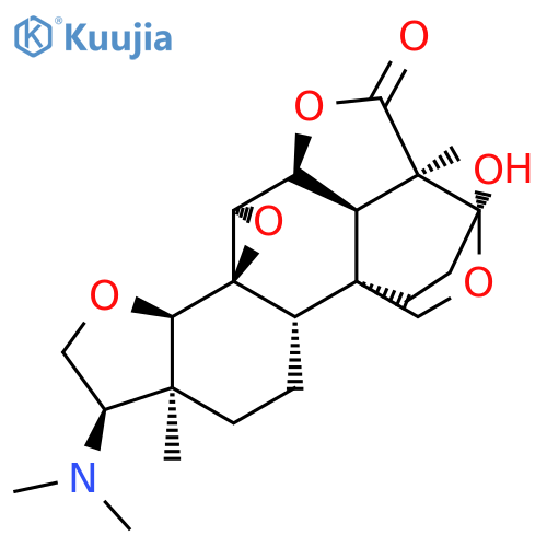 9H-5b,8-Ethano-4H,6H,8H-benzofuro[7,6-h]furo[4,3,2-de]oxireno[g][2]benzopyran-9-one,3-(dimethylamino)decahydro-8-hydroxy-3a,8a-dimethyl-,(3R,3aS,5aS,5bR,8S,8aR,8bR,10aS,10bS,11aS,11bR)- (9CI) structure